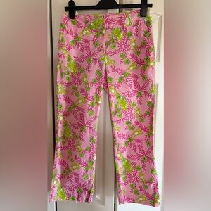 Lilly Pulitzer Pink and Lime Green Pants